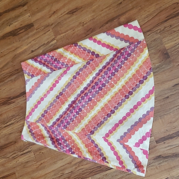 Anthropologie Odille Retro Print 100% Cotton Corduroy Skirt Size 4 - Picture 2 of 5